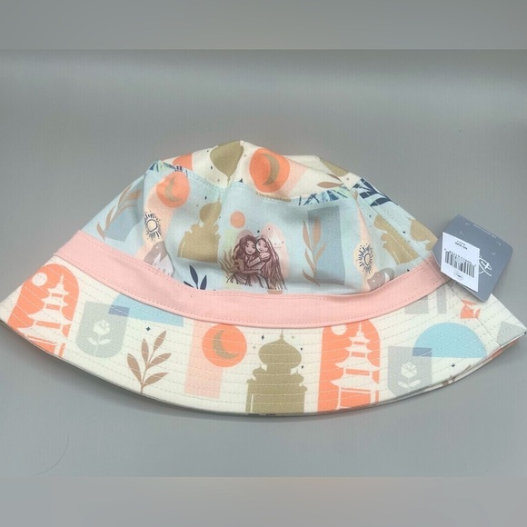 Disney Parks PRINCESSES Bucket Sun Hat In Pastel Colors Adult One Size NEW - Picture 4 of 7